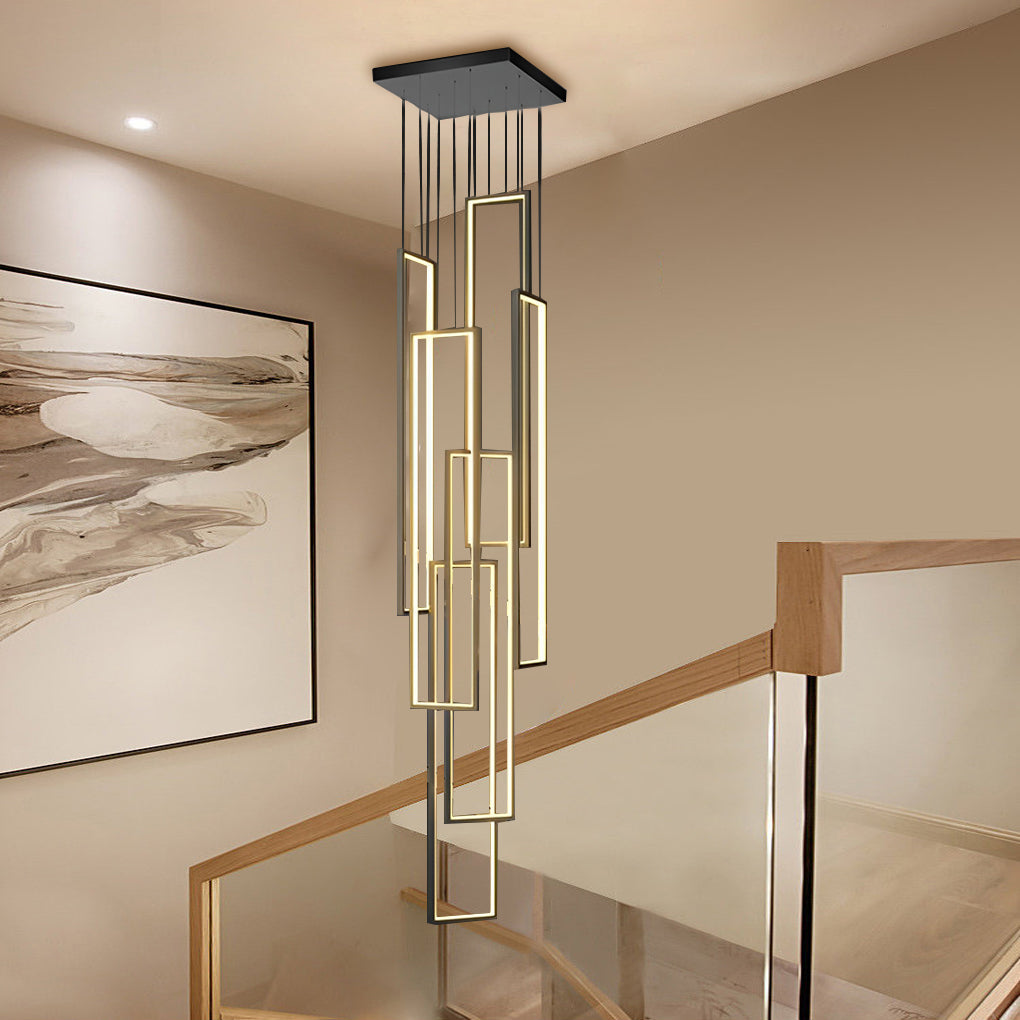 WINDSOR RECTANGULAR ALUMINUM LED STAIRWAY LANTERN