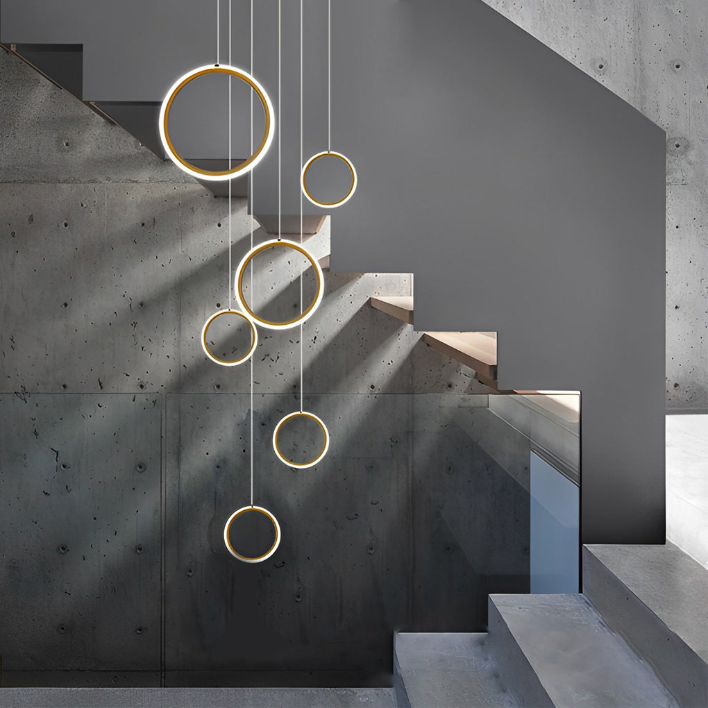 WINDSOR CIRCULAR LED STAIRCASE LIGHTING INSTALLATION