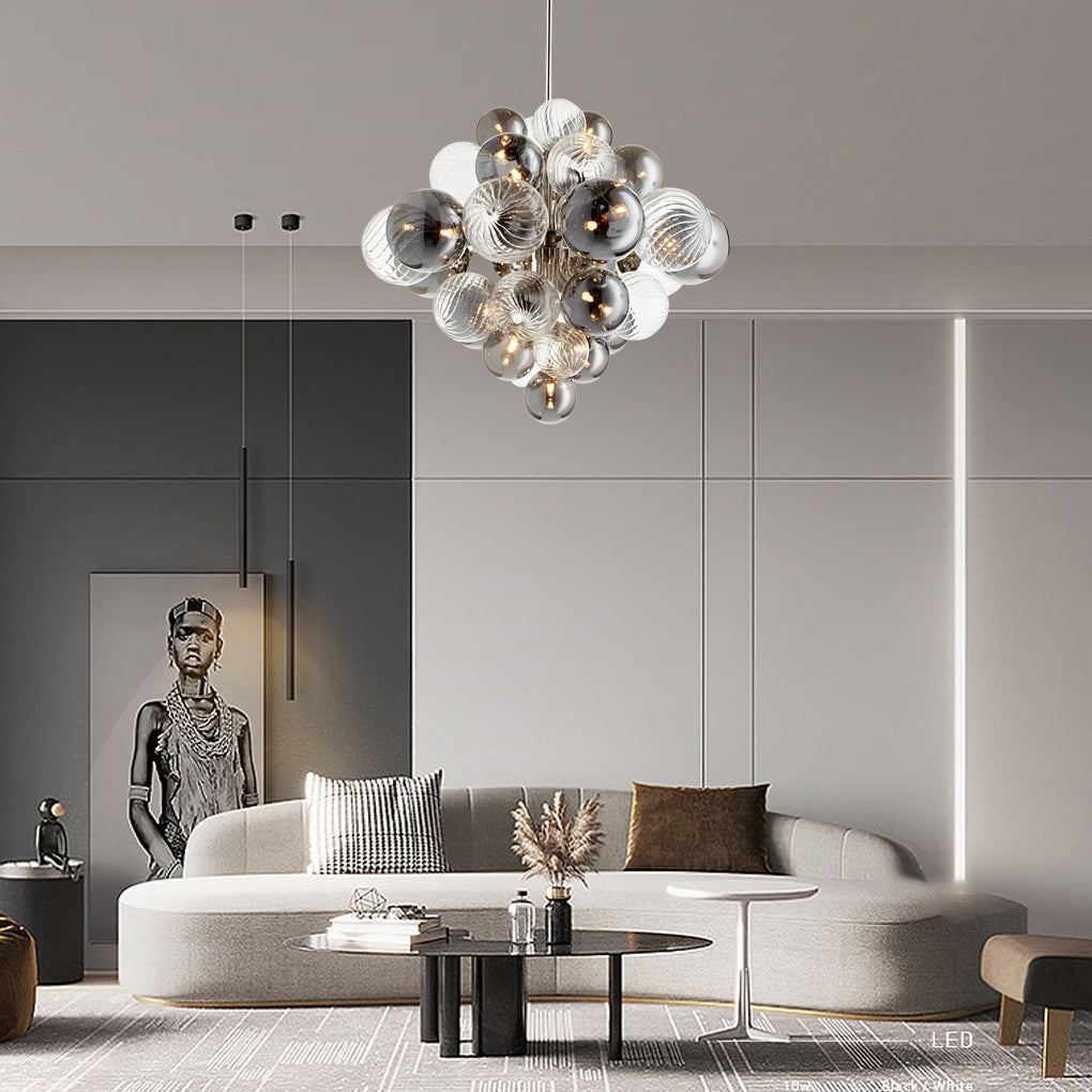 FENWICK ORBITAL GLASS CHANDELIER