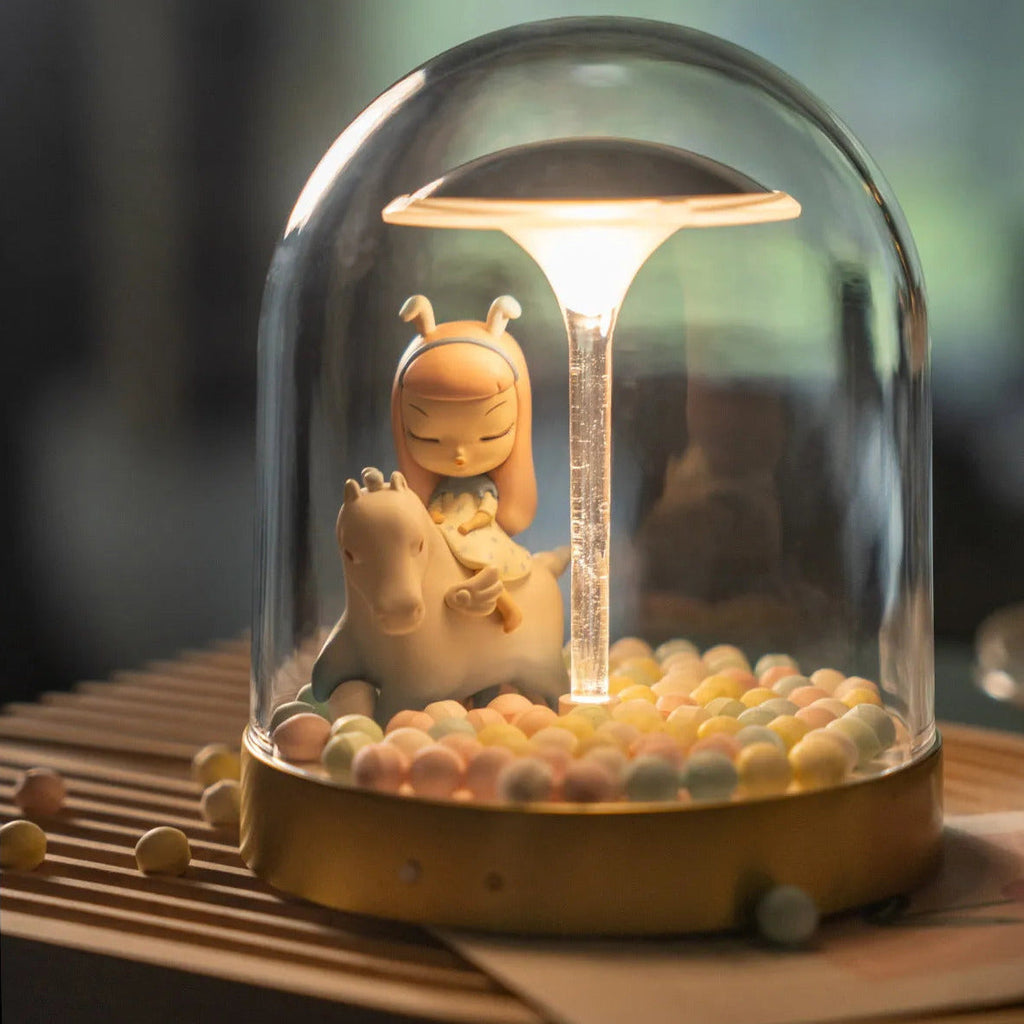 WHIMSY GLASS ENCHANTED LANTERN TABLE LIGHT