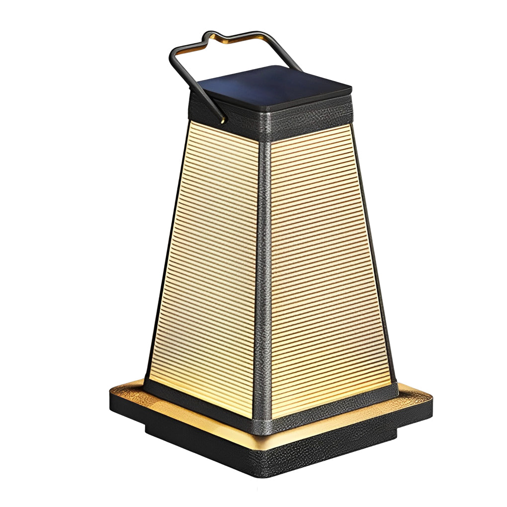 BRIDGEMAN SQUARE SOLAR LANTERN WITH WATERPROOF LED LIGHTING