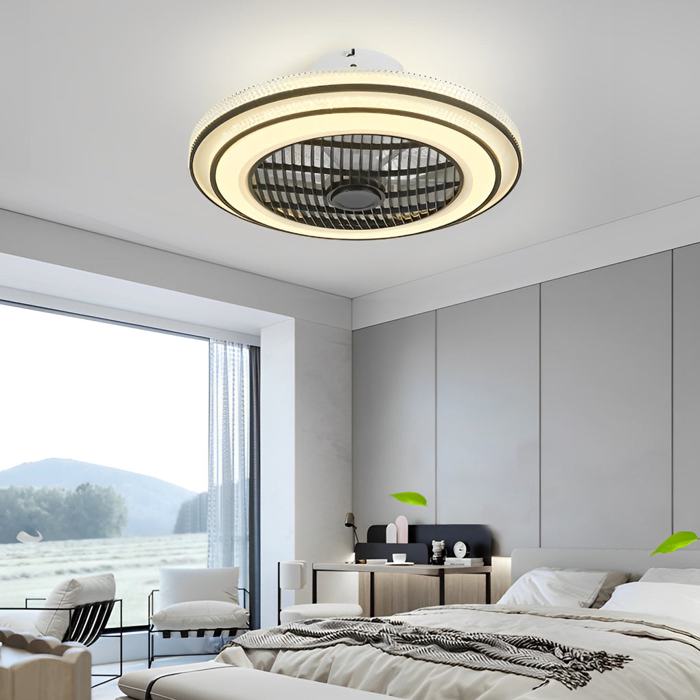 WINTERBOURNE WHISPERING BREEZE BLADLESS CEILING FAN WITH INTEGRATED LIGHTING