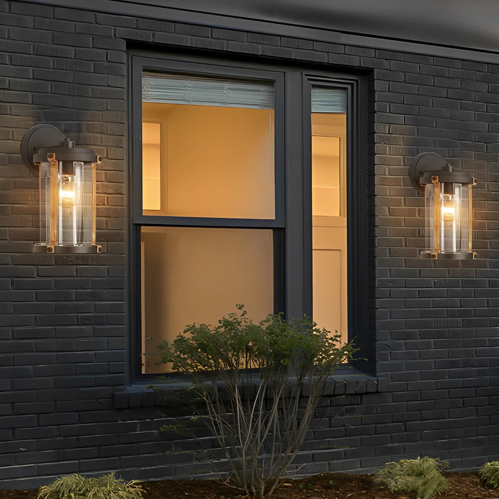 RAVENSCROFT WEATHERED GLASS OUTDOOR WALL LANTERN