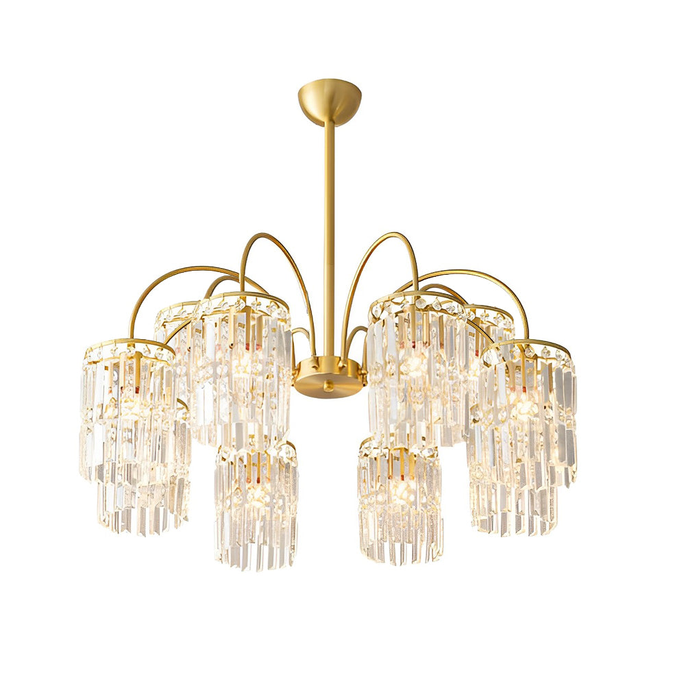 CHARLESTON CRYSTAL CURVE LUXURY CHANDELIER