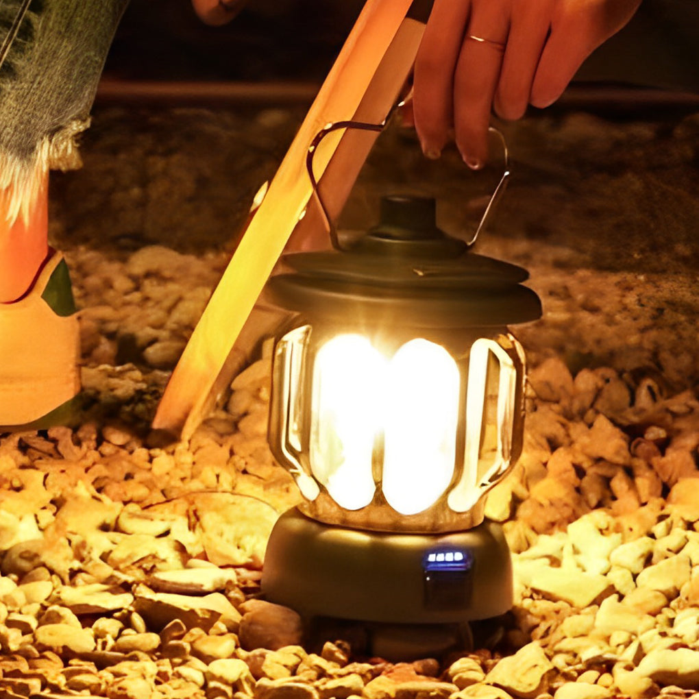 1. **WETHERBY RAINPROOF CAMPING LANTERN**  
   A versatile outdoor lantern featuring multi-functional settings, designed to withstand wet conditions while providing reliable illumination.

2. **HASTINGS RECHARGEABLE TRAIL LIGHT**  
   A portable, waterpro