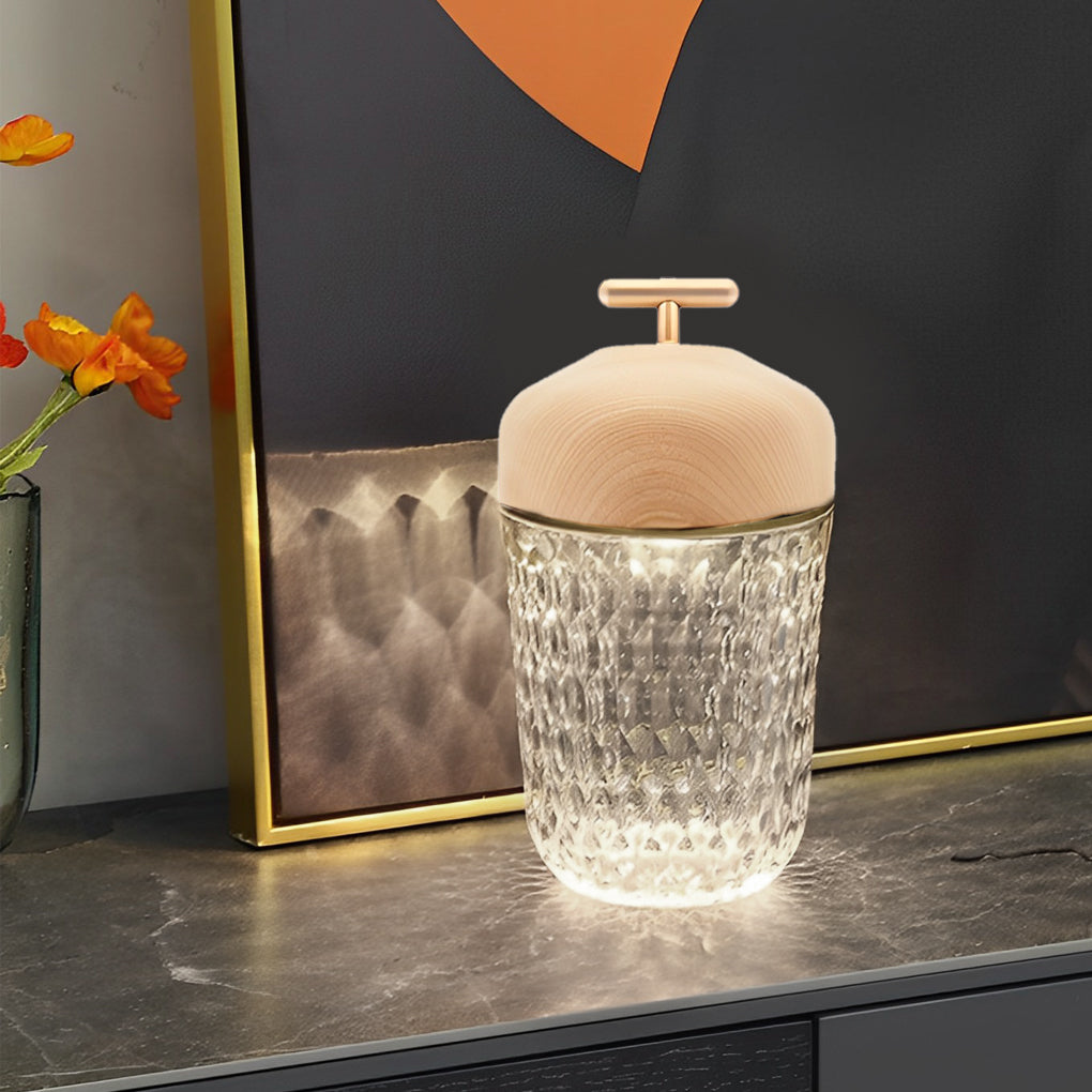WINDSOR CRYSTAL CUP-SHAPED TABLE LANTERN