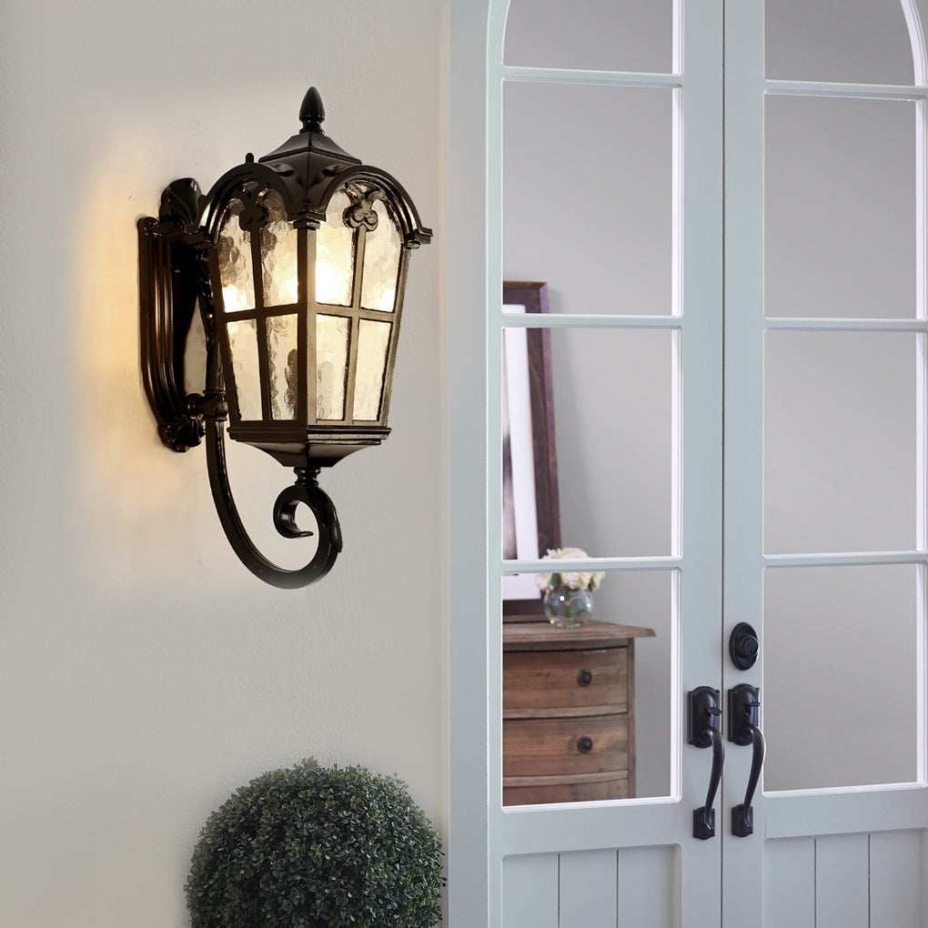 WINCHESTER RUSTIC WALL LANTERN WITH PLUG-IN DESIGN