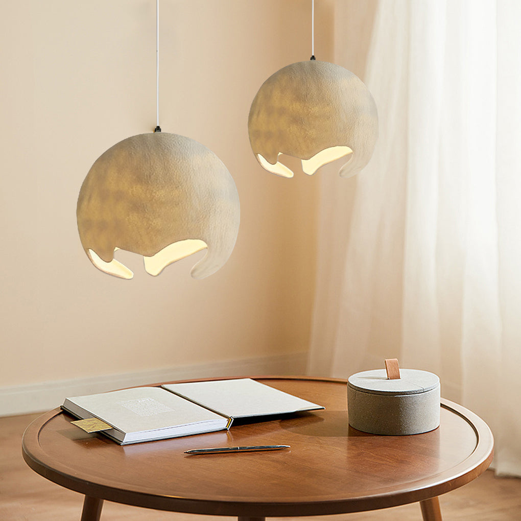 CHAMBERLAIN WHIMSICAL ORB CHANDELIER IN CREAMY IVORY