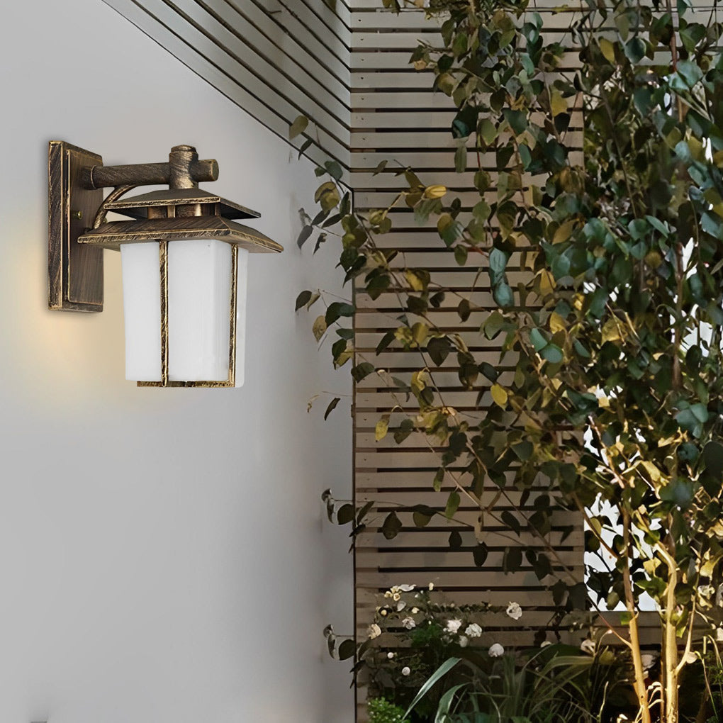 WINDSOR GLASS ENCASED OUTDOOR WALL LANTERN
