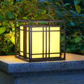 WINDSOR BLACK SQUARE LED OUTDOOR POST LIGHTS WITH WATERPROOF DESIGN