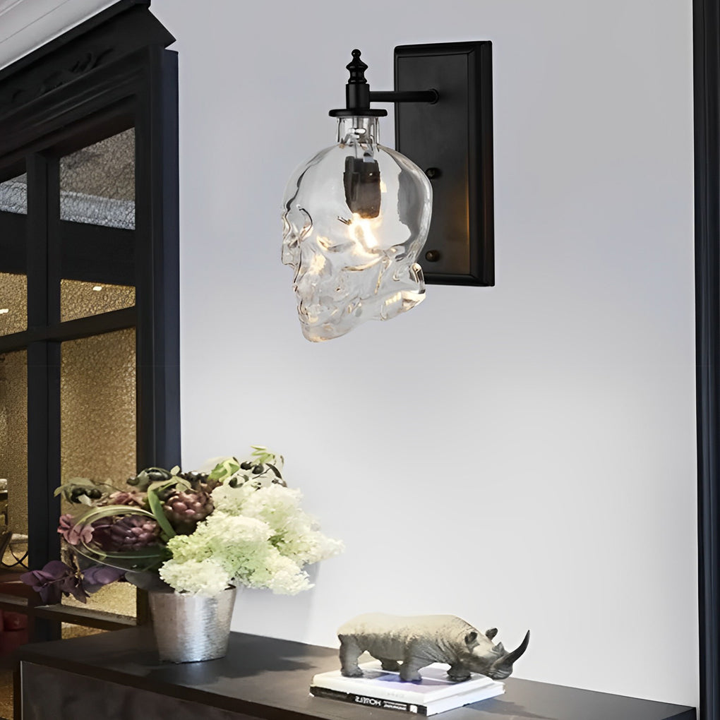 WINTHROP VINTAGE SKULL LED WALL SCONCE
