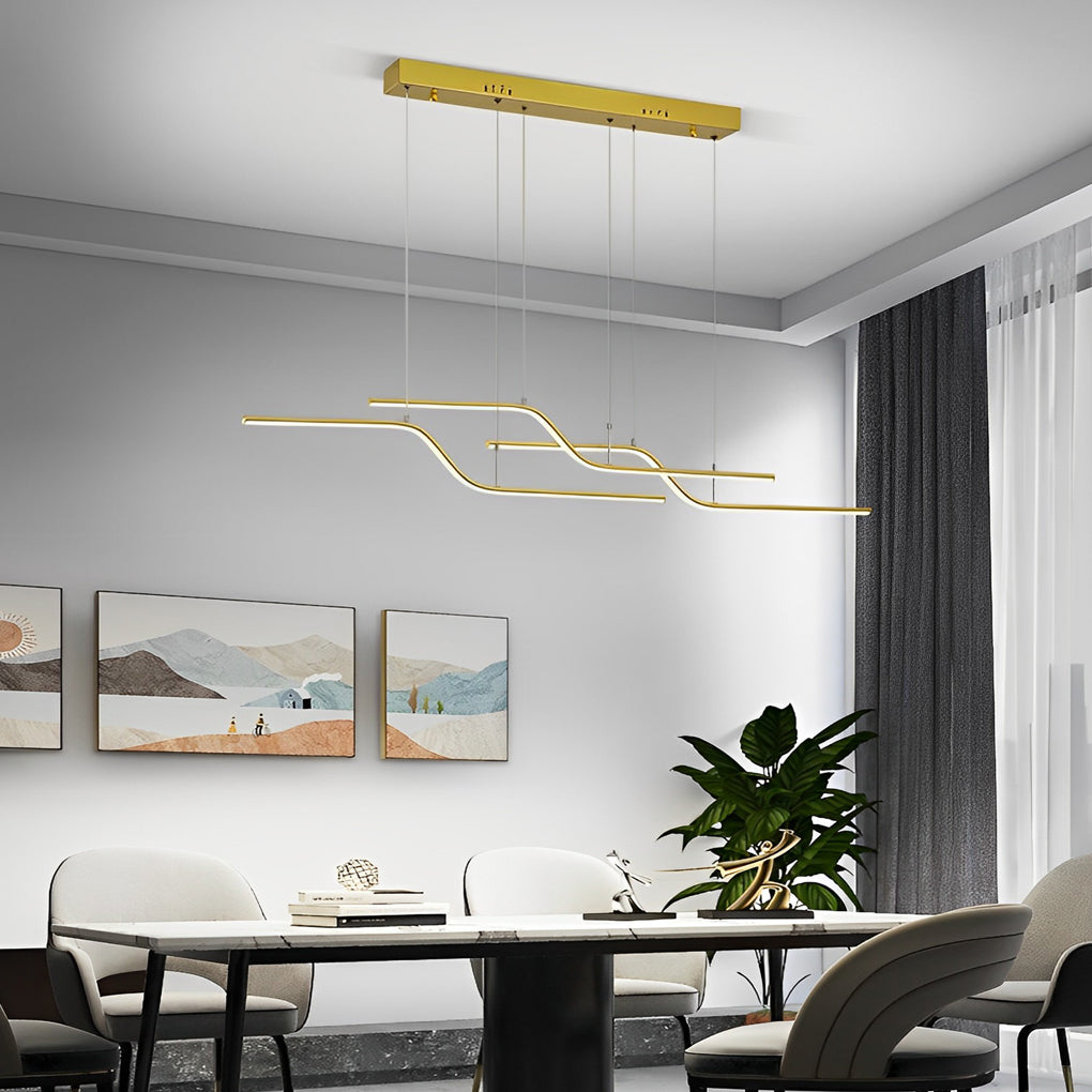 WINDSOR ZIGZAG REMOTE-CONTROLLED DIMMABLE NORDIC CHANDELIER