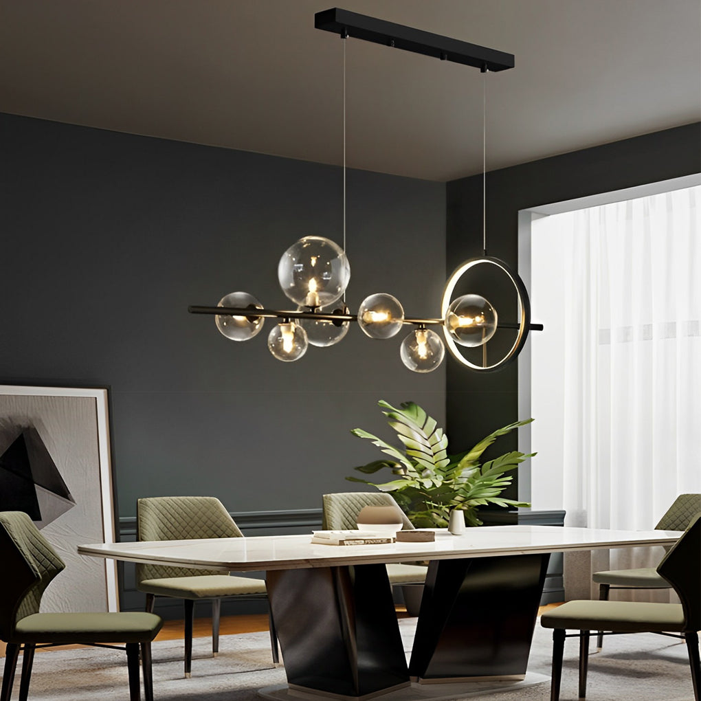 WINTHROP ORBULAR CRYSTAL LIGHTING FIXTURE