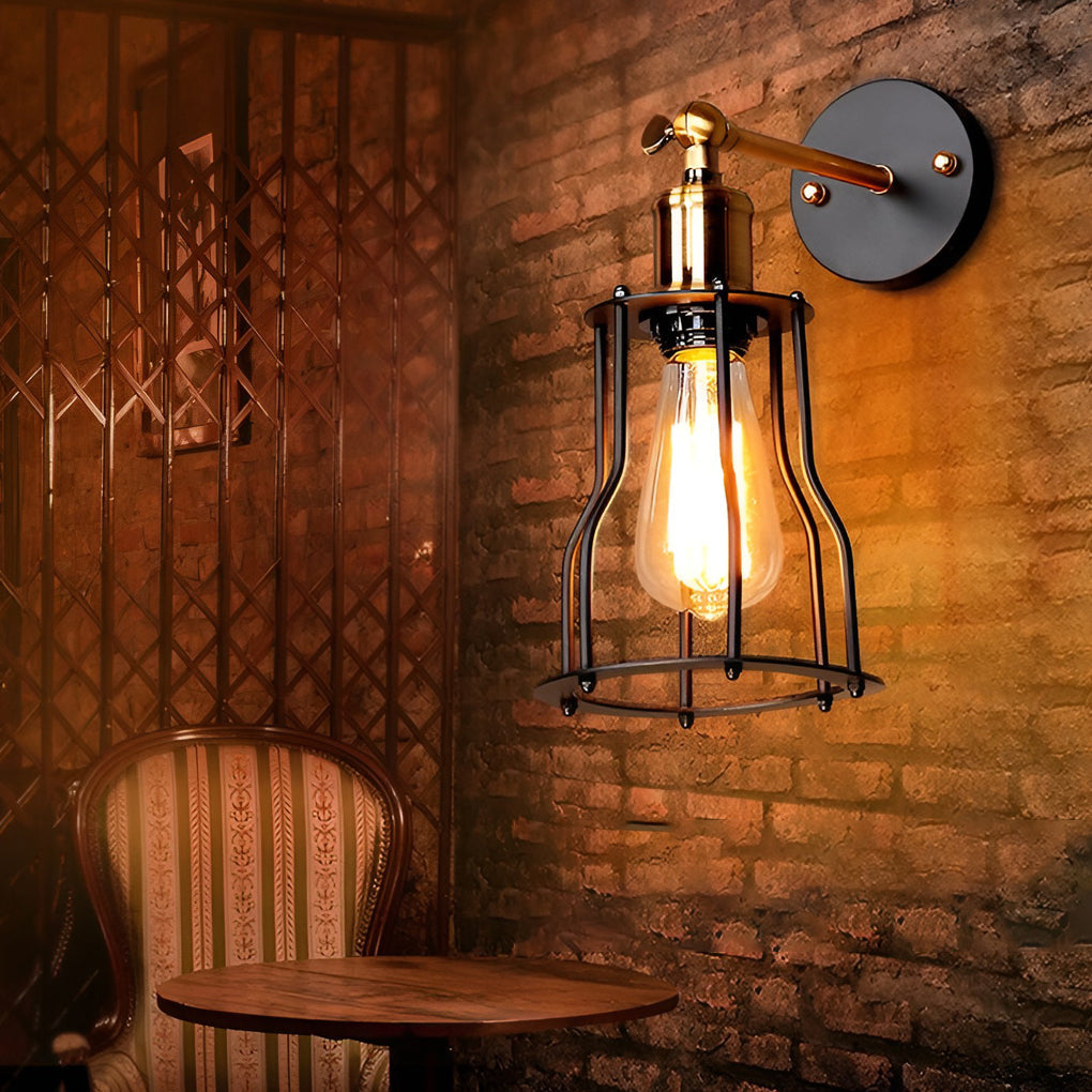 WINTHORPE ADJUSTABLE INDUSTRIAL WALL LANTERN