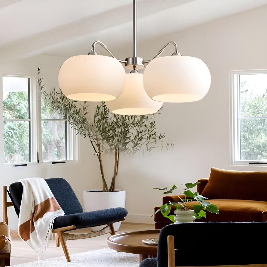 WINDSOR GLASS TRIO HANGING CHANDELIER