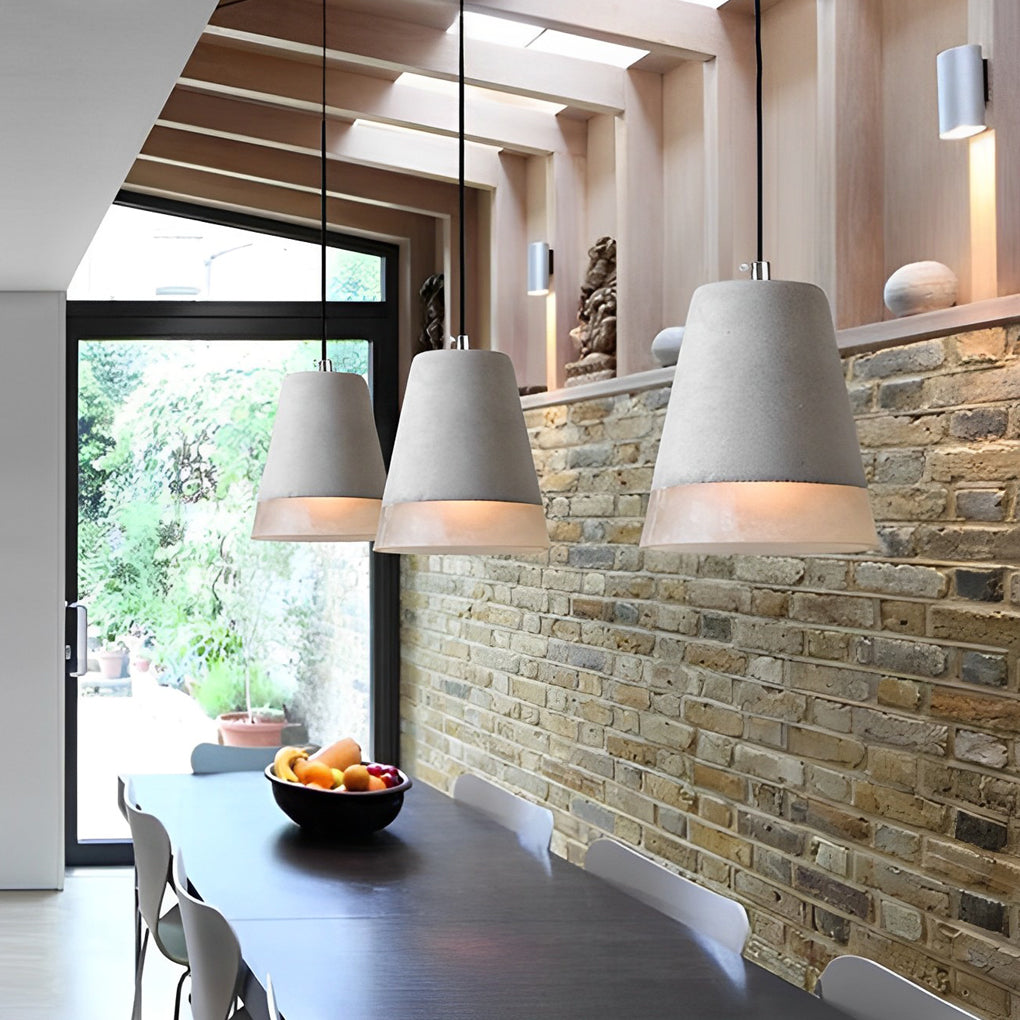 WINTHROP CIRCULAR RESIN CEMENT PENDANT LUMINAIRE