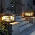 CHATHAM SQUARE LED OUTDOOR PILLAR LIGHTING WITH WATER-RESISTANT DESIGN