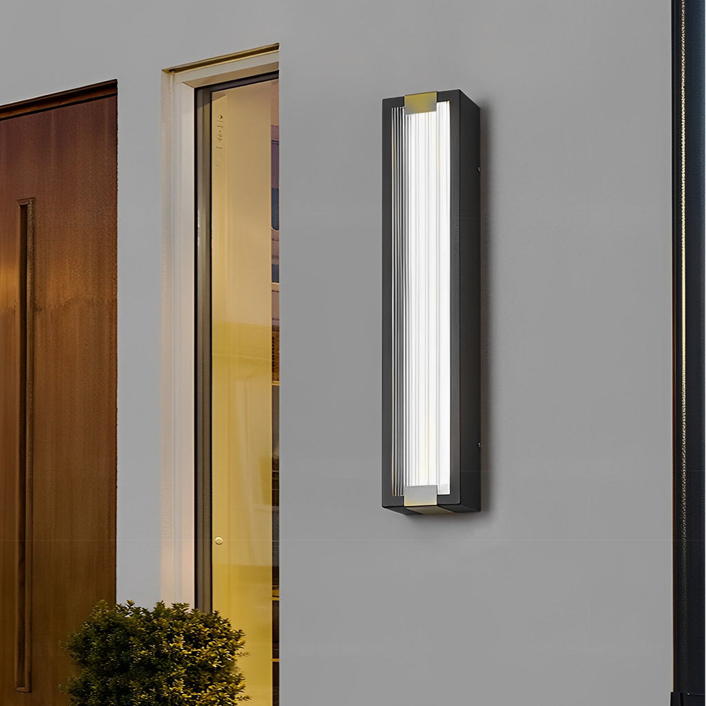 WINTHORPE RECTANGULAR WATERPROOF LED WALL SCONCE LIGHTS