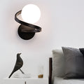 WINTHORPE CURVATURE METAL LED WALL LANTERN