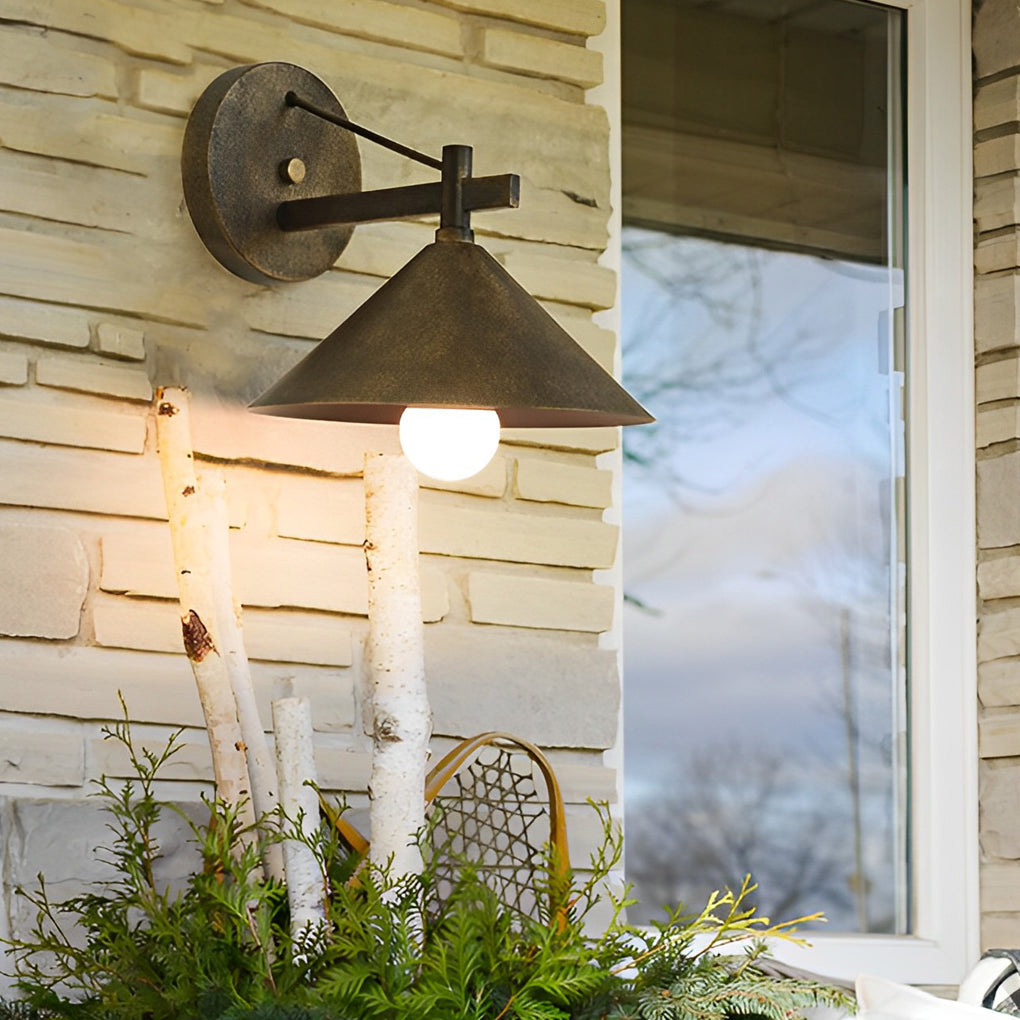 BRADSHAW CONE SHAPED OUTDOOR LIGHTING FIXTURE