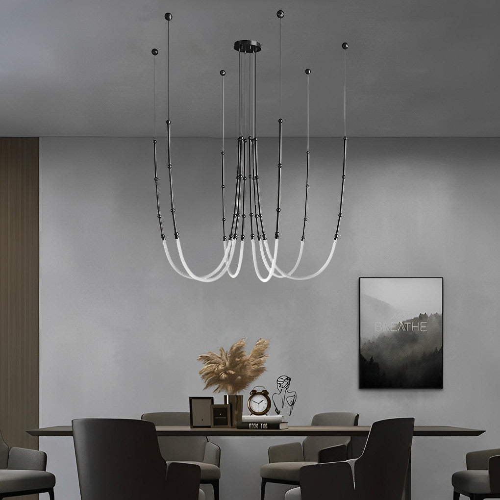 WINTHROP BAMBOO THREADS SUSPENDED LIGHTING