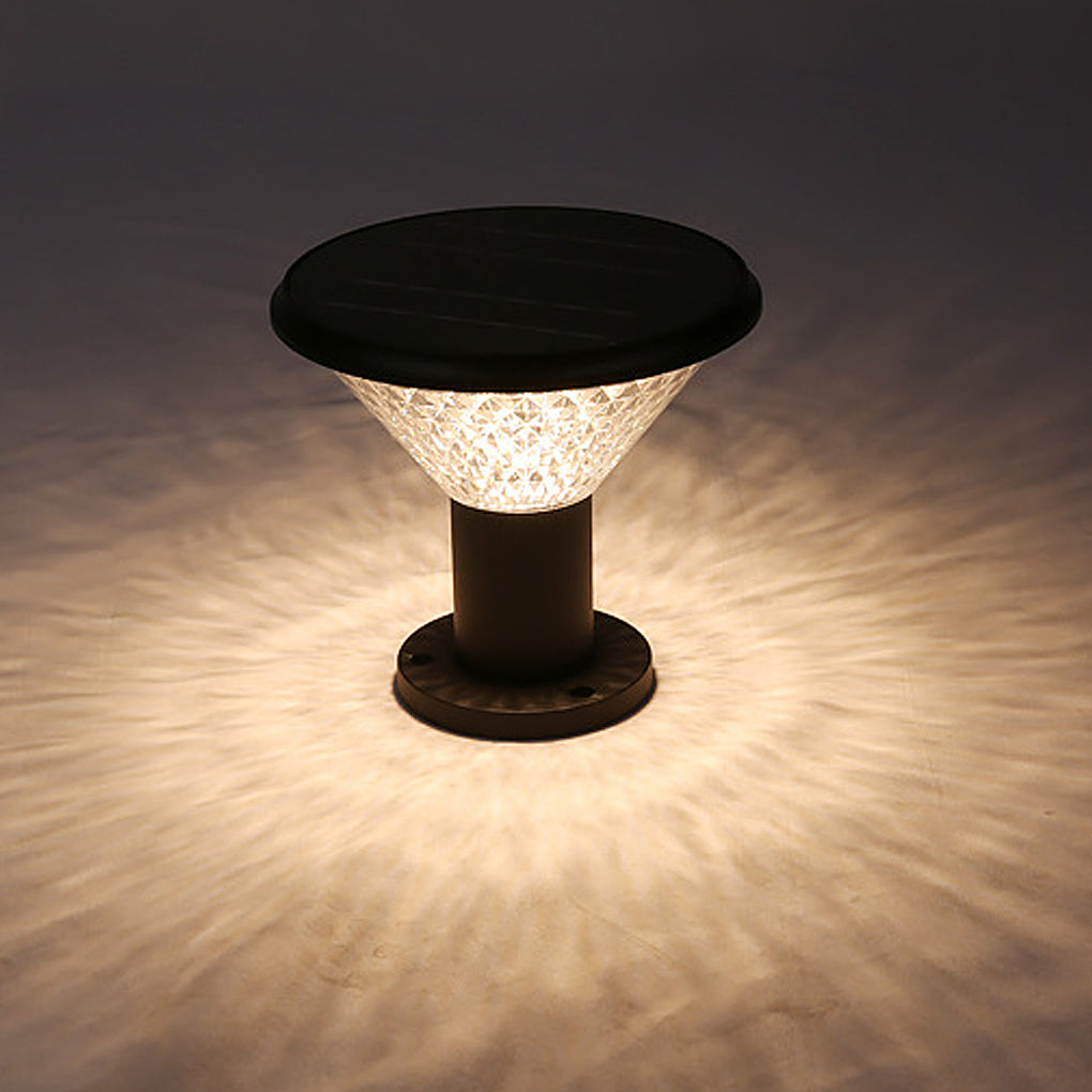 RAVENWOOD SOLAR-POWERED CIRCULAR FENCE LANTERNS WITH SMART LIGHTING