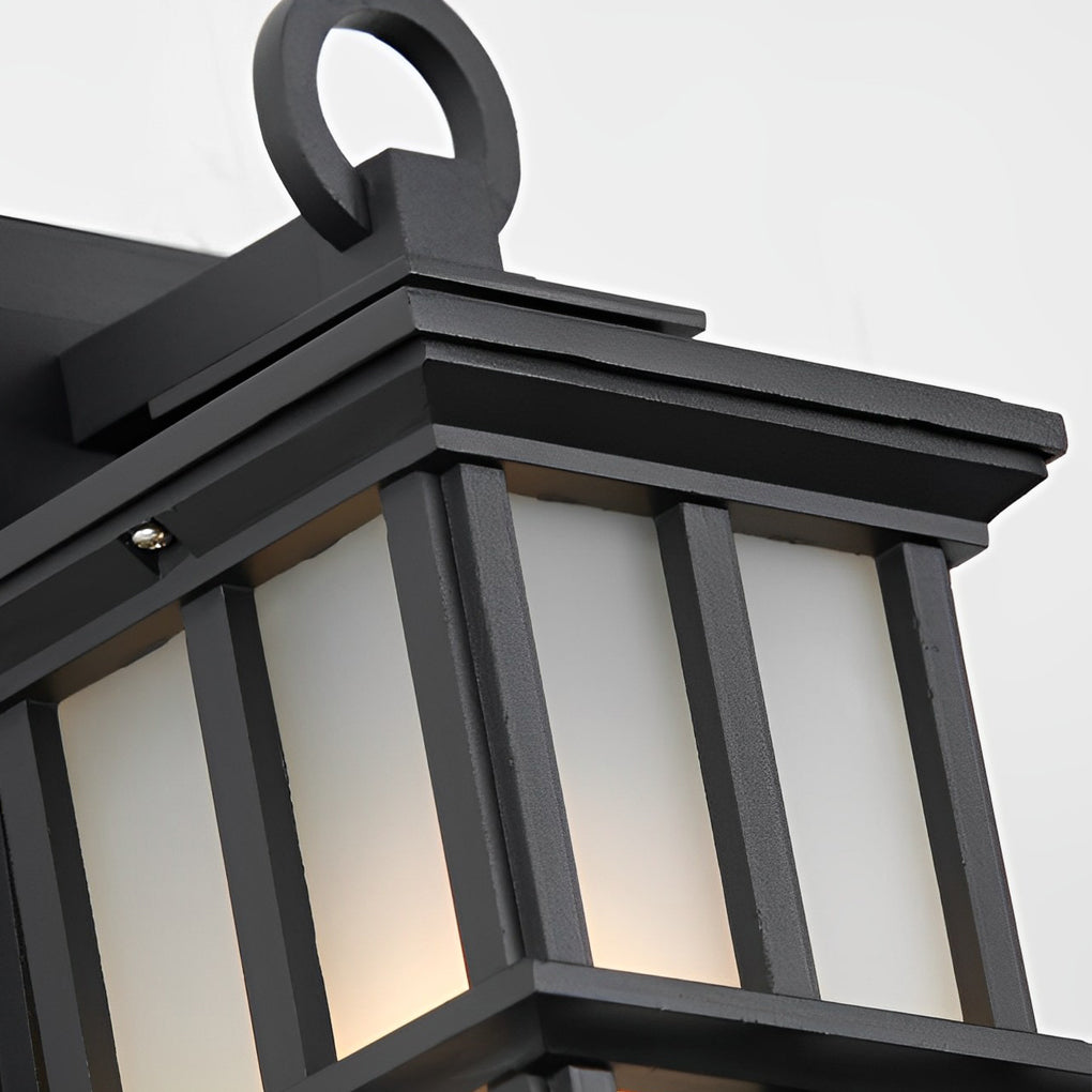 WINDSOR BLACK ALUMINUM OUTDOOR WALL LANTERN