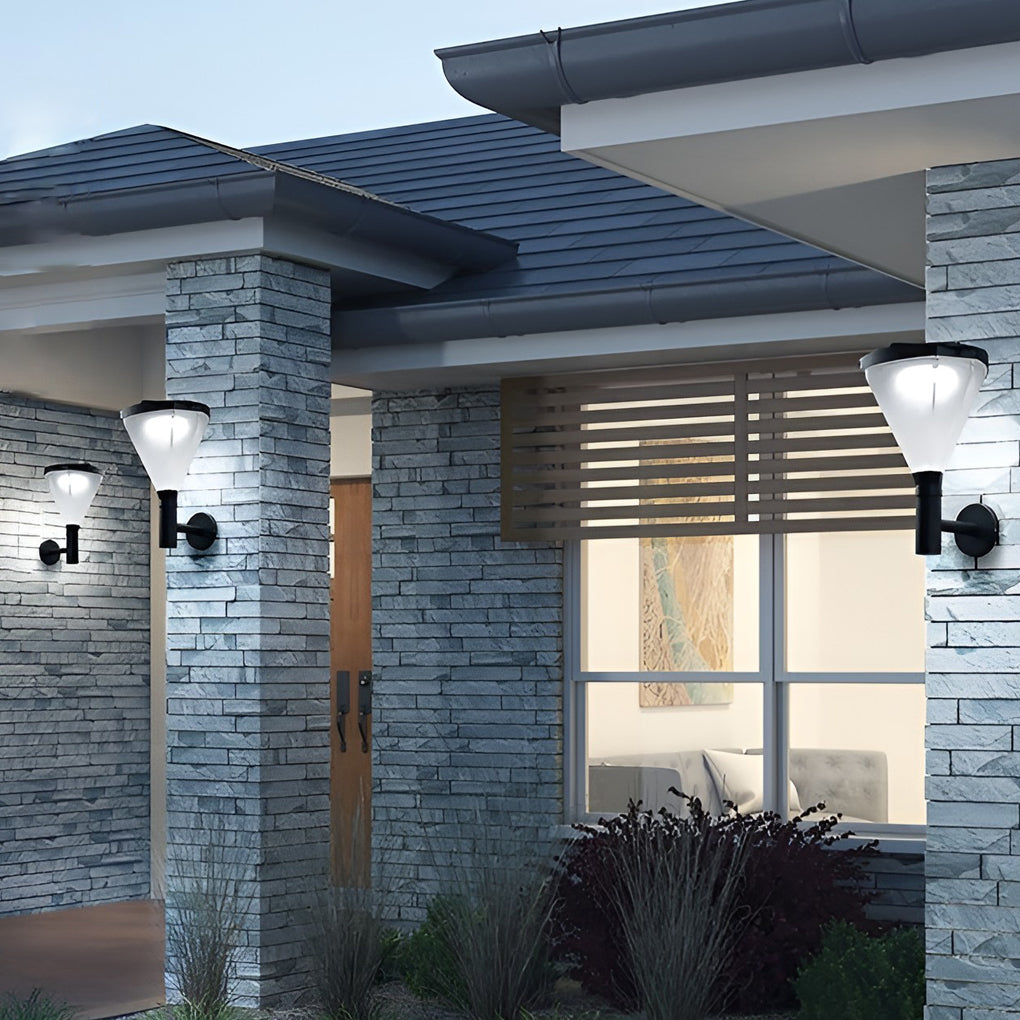 WINTHROP MODERN GEOMETRIC OUTDOOR WALL SCONCE WITH LED ILLUMINATION