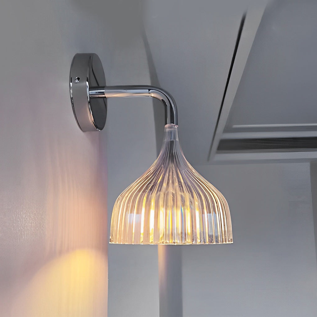 WINTHROP PLEATED IRON WALL SCONCE LUMINAIRE