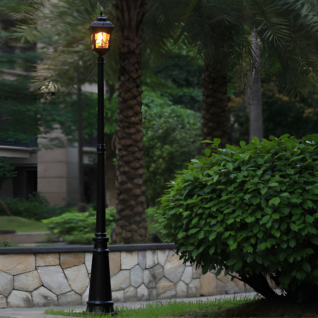 WINCHESTER VINTAGE LED GARDEN LANTERN POST