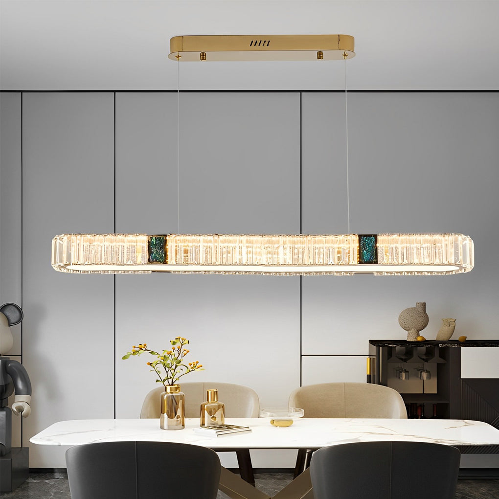 WINTERBOURNE GOLDEN OVAL CRYSTAL CEILING LANTERN