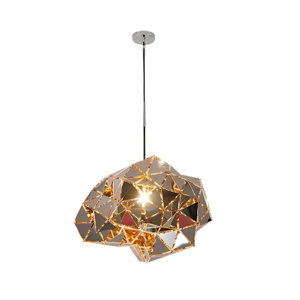 WINTHORPE STAINLESS STEEL SCULPTURAL HANGING LIGHT