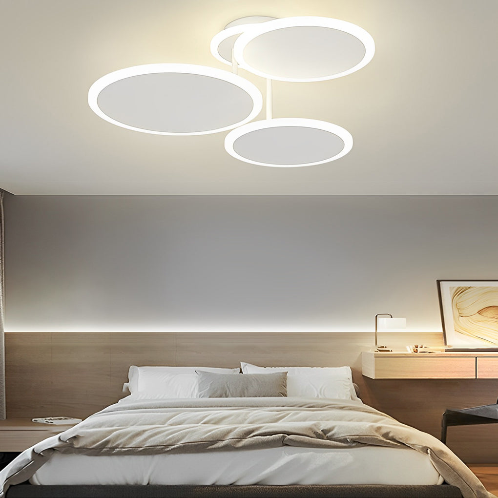 WINSLOW TRIO DIMMERED LED CIRCULAR CEILING LUMINAIRE"  
2. "LAVERTON THREE-TIERED LED ROUND LIGHTING FIXTURE"  
3. "HARTFIELD MATTE WHITE LED TRILOGY CEILING ILLUMINATOR"  
4. "CAVENDISH MODERNIST ROUND DIMMABLE CEILING LIGHT"  
5. "FENWICK TRIPLE ADJUSTA