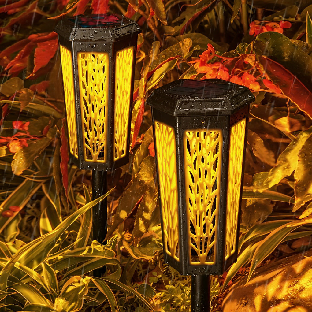 CHISWICK SOLAR GLOWING STAKE LANTERN - Color-Transforming, Weatherproof Outdoor Illumination Enhancer