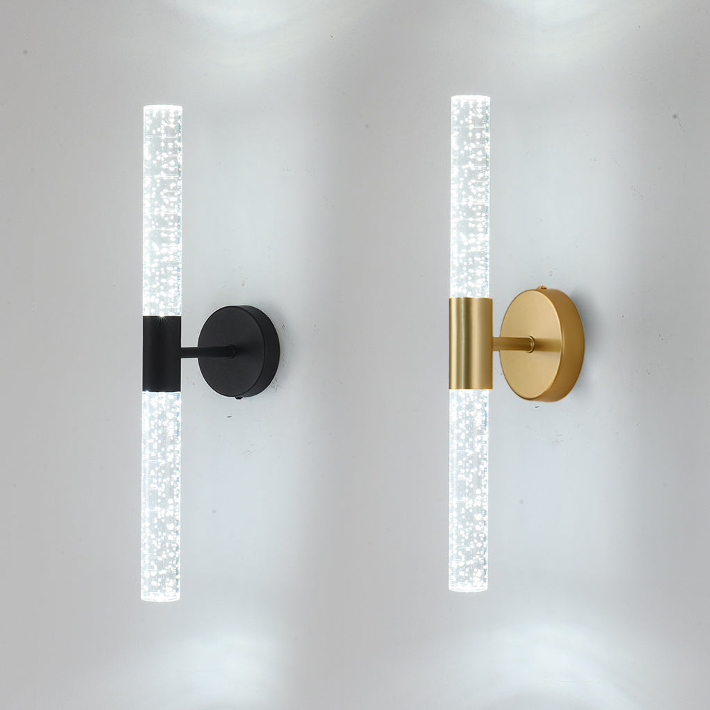 RAVENWOOD IRON AND ACRYLIC CYLINDRICAL WALL SCONCE