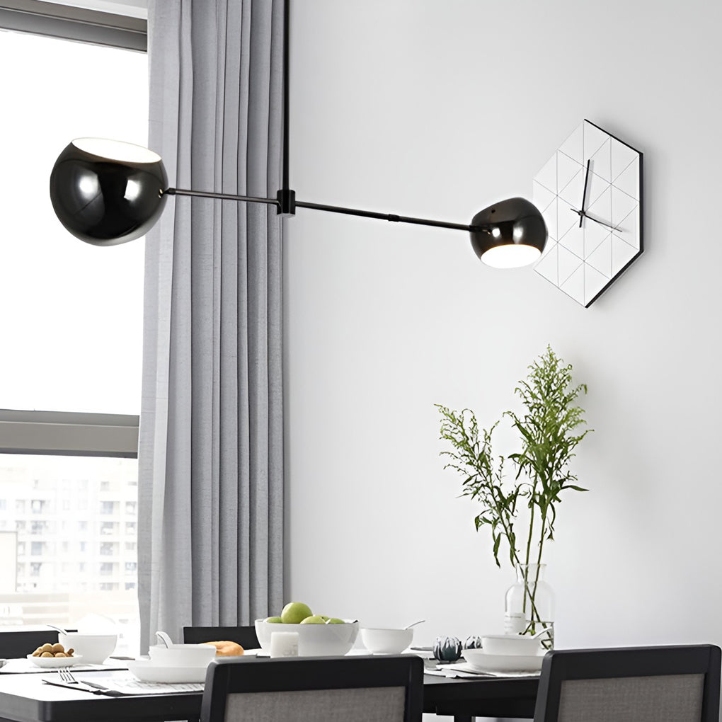 WINDSOR BLACK GEOMETRIC HANGING CHANDELIER