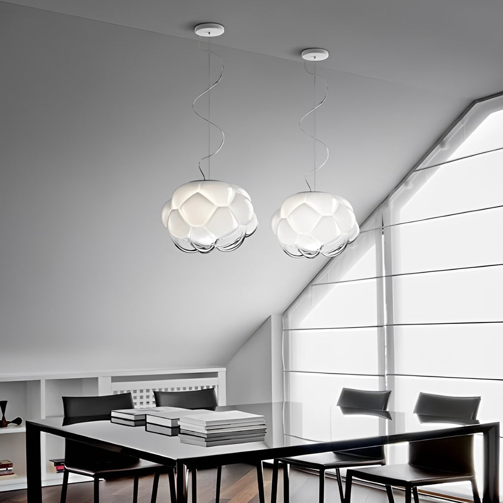 WINTERBOURNE CLOUD GLASS ORB PENDANT LIGHT