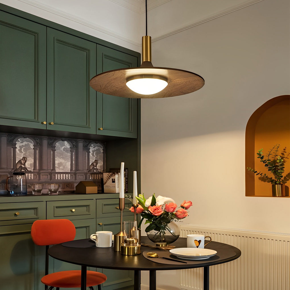 ASTRA LUMINA UFO WOODEN PENDANT LIGHT