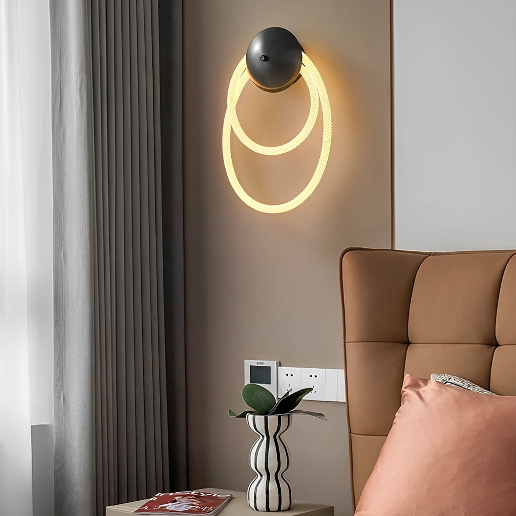ALDERSON NIGHTFALL CIRCULAR WOVEN LED WALL LANTERN