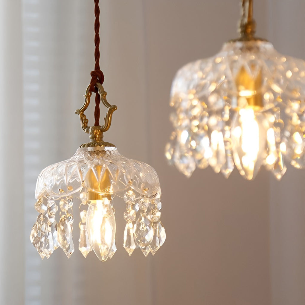 WINTHORPE CRYSTAL GLOBE HANGING LANTERN