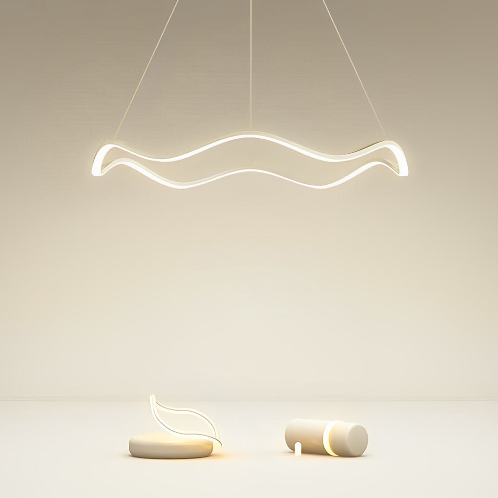 WINDSOR WAVES LED CIRCULAR CHANDELIER WITH GRADUAL DIMMING