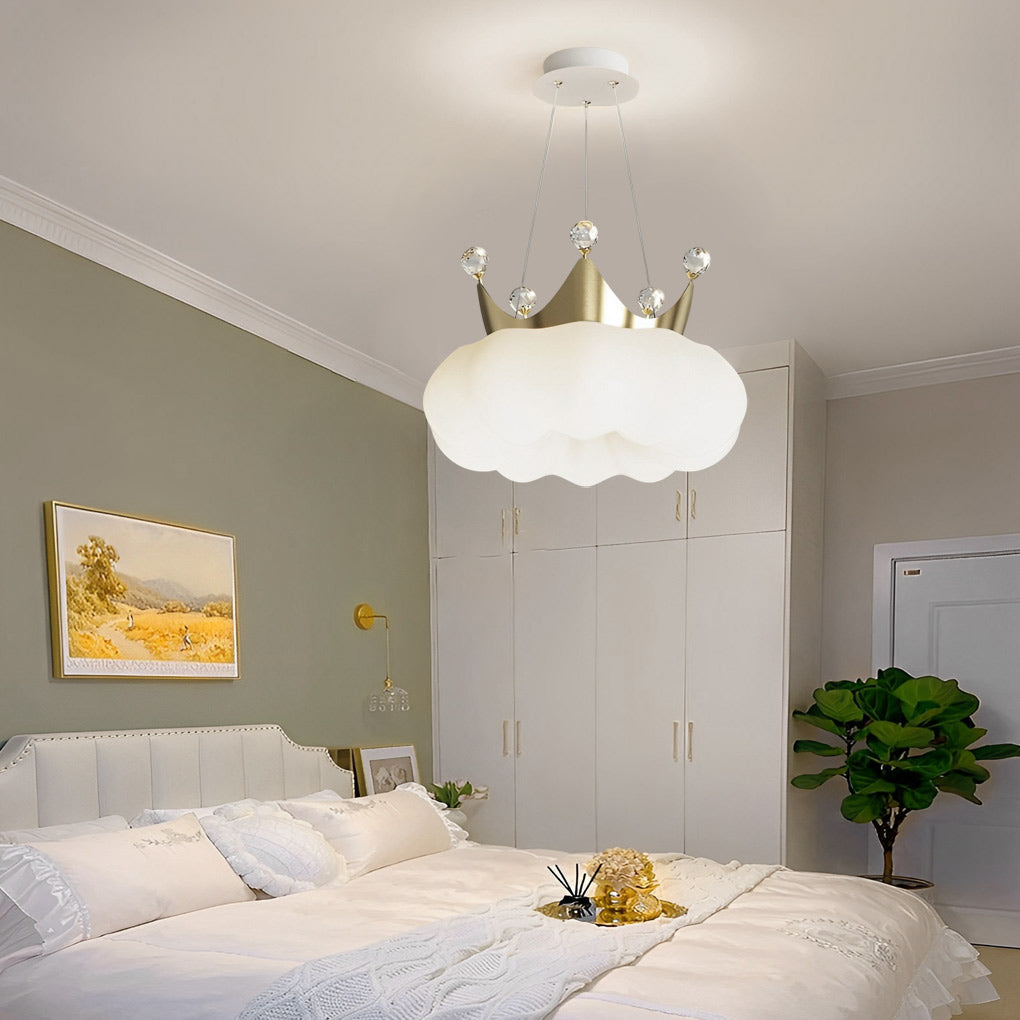 FENWICK CLOUD CRYSTAL LED CHANDELIER WITH DIMMABLE TRIPLE LIGHTING