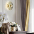 WINDSOR STRIPE ROUND GLASS WALL SCONCE