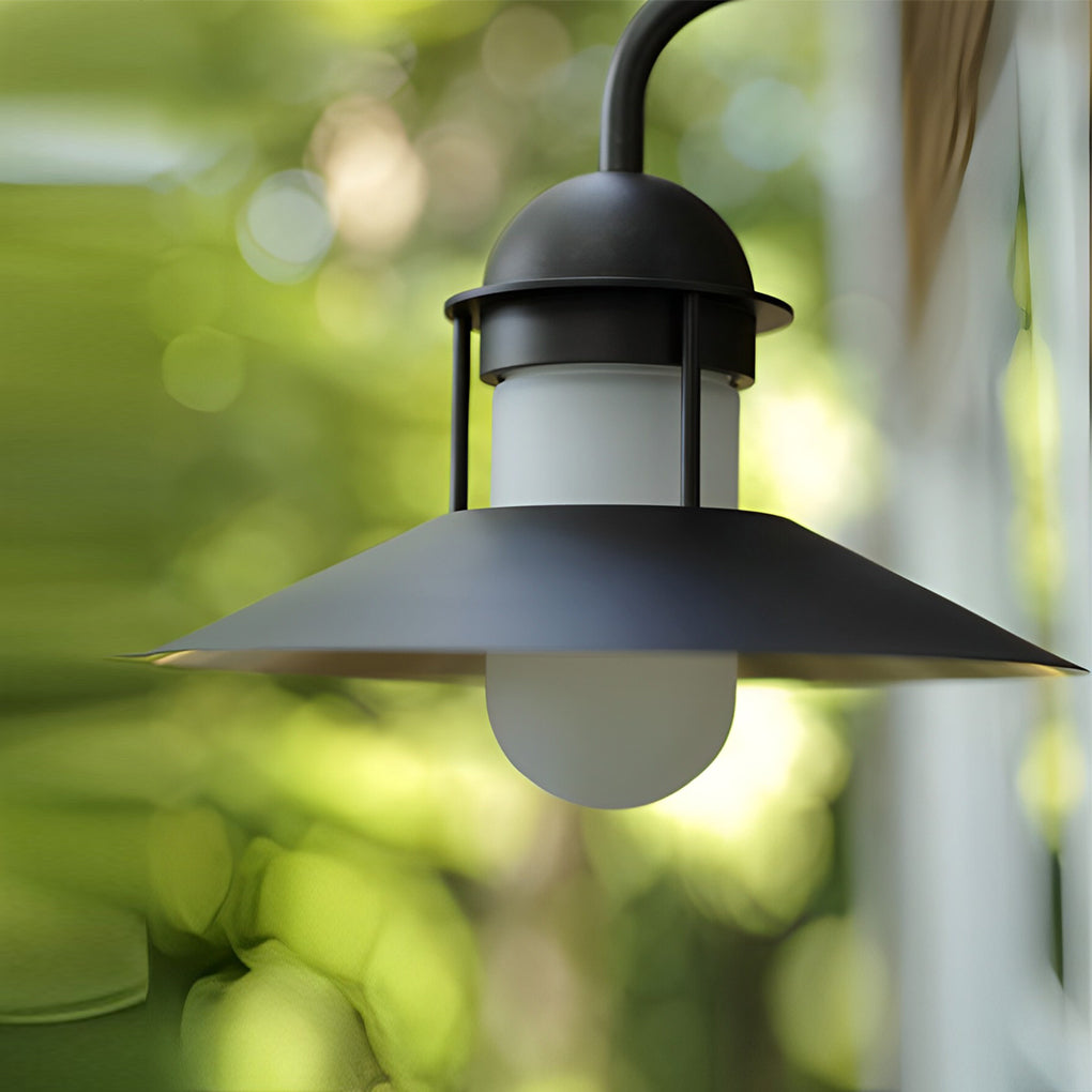 RAVENHALL VINTAGE IRON GLOBE OUTDOOR SCONCE