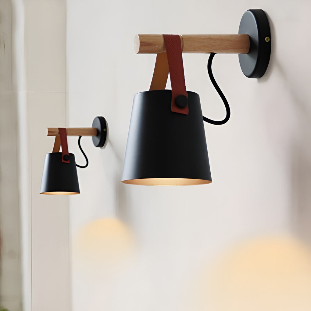 WINTHORPE WOOD AND METAL NORDIC WALL LANTERN