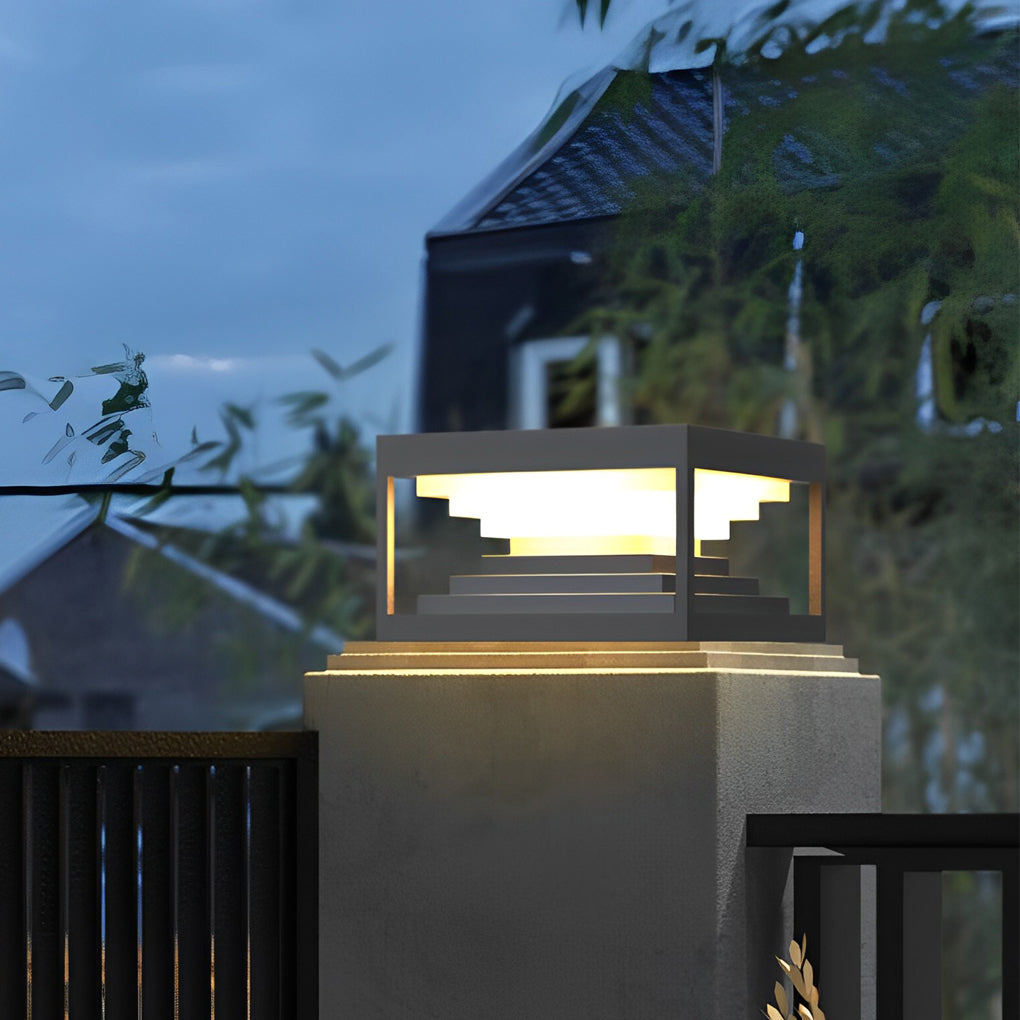 BRAMBLECROFT SQUARE SOLAR POST ILLUMINATORS