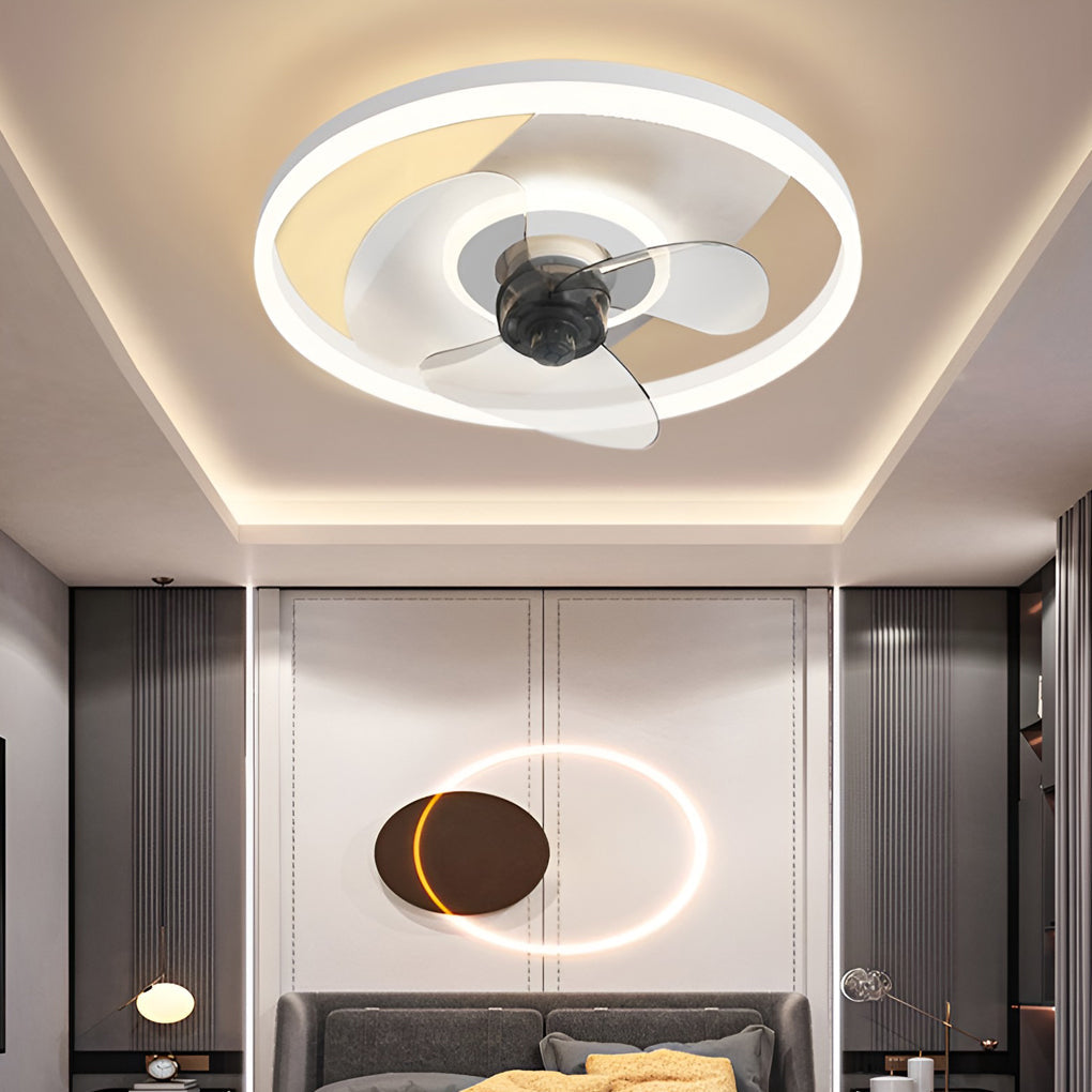 WINDSOR CIRCULAR 3-TIER DIMMABLE CEILING FAN LIGHT WITH REMOTE CONTROL