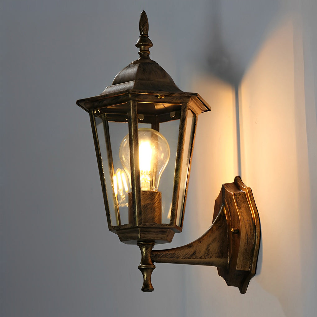 WINDSOR HEXAGONAL OUTDOOR WALL LANTERN