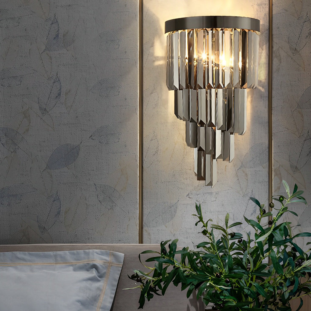 ALDERSON CRYSTAL TRIAD DIMMING WALL SCONCE
