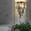 ALDERSON CRYSTAL TRIAD DIMMING WALL SCONCE